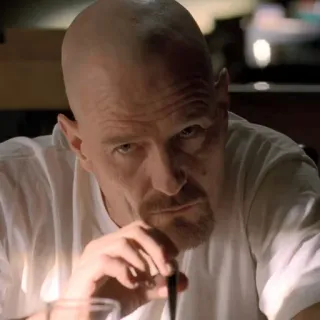 🧪 2663a68a Walter White Breaking Bad Walter White, Breaking Bad, Heisenberg, AMC, TV Serie, Glatze, Mann whatsapp sticker