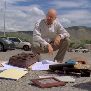 🧪 54c1e9d3 Walter White Breaking Bad Walter White, Breaking Bad, Serie, Drama whatsapp sticker