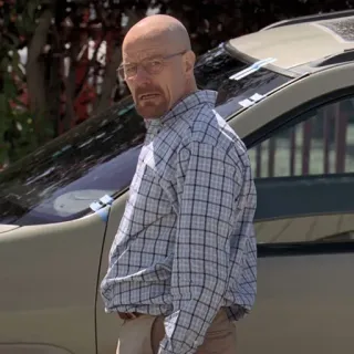 🧪 5c25b9ce Walter White Breaking Bad Walter White, Heisenberg, Breaking Bad, TV Serie, Charakter, kahl, Brille whatsapp sticker