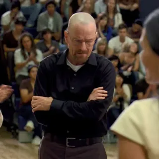 🧪 8555008d Walter White Breaking Bad Walter White, Breaking Bad, Lehrer, kahl, Brille, Mann, ernst whatsapp sticker