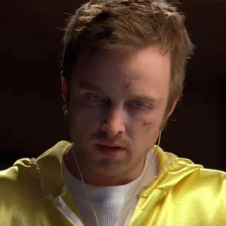 🧪 8e798d0c Jesse Pinkman Breaking Bad jesse pinkman, breaking bad, drogen, gelber anzug, meth, serie, charakter, aaron paul whatsapp sticker