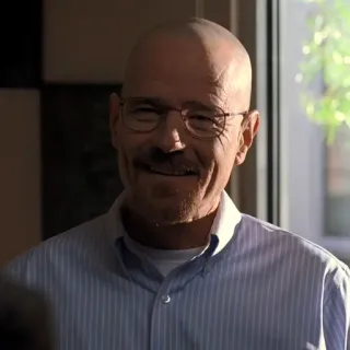 🧪 e27a7c85 Walter White Breaking Bad tv serie, breaking bad, walter white, bryan cranston, charakter, portrait whatsapp sticker