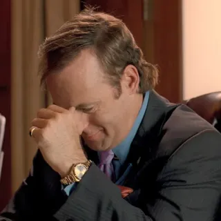 🧪 e4cbede1 Saul Goodman Better Call Saul Saul Goodman, Better Call Saul, Bob Odenkirk, Anwalt, weinen, traurig whatsapp sticker