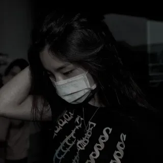 🥢 37ae3c48 persona, máscara, collar, pelo telegram sticker