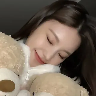 🍧 52d3b1af mulher, menina, sorriso, fofa, retrato, asiática telegram sticker