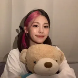 😋 00d5aa9e человек, женщина, плюшевый мишка whatsapp sticker