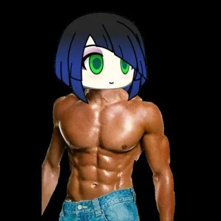 🌟 9ff14f03 アニメ, 筋肉, キャラクター, 面白い, ミーム, ボディービル telegram sticker