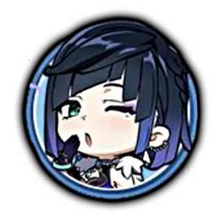 🥱 5cead892 Yelan Genshin Impact Yelan, Genshin Impact, animé, jeu, personnage, mignon telegram sticker