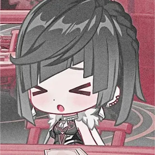 😣 71a8f430 Anime, Chibi, Mignon, Autocollant, Dessin animé telegram sticker