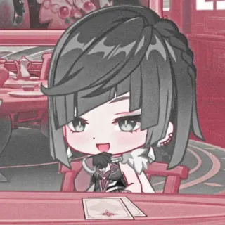 🥴 c3875462 Yelan Genshin Impact Anime, Chibi, Jeu, Genshin Impact, Yelan, Fanart telegram sticker