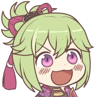 😀 f826dbe7 Anime, Lindo, Personaje, Kawaii, Chibi, Pegatina telegram sticker