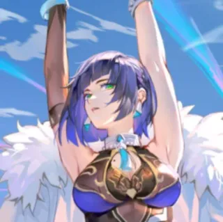 🧿 3fe4368e Yelan Genshin Impact Anime, Personage, Videogame, Genshin Impact, Yelan whatsapp sticker