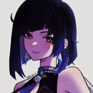 🧿 58d759b4 Yelan Genshin Impact Yelan, Genshin Impact, Anime, Videogame, Personage, Fanart whatsapp sticker