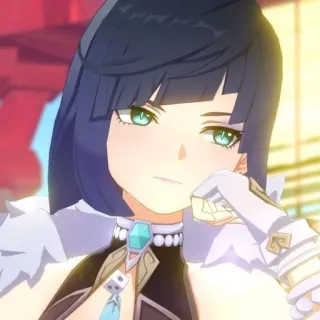 🧿 61a42176 Yelan Genshin Impact yelan, genshin impact, anime, videogame, personage, waifu whatsapp sticker