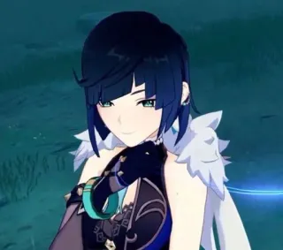 🧿 73523647 Yelan Genshin Impact Yelan, Genshin Impact, Videogame, Personage, Anime whatsapp sticker