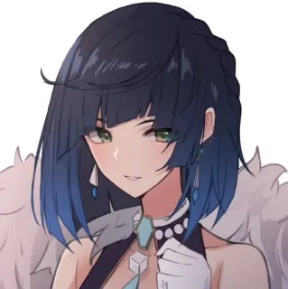 🧿 b0bb204a Yelan Genshin Impact Anime, Yelan, Genshin Impact, Personage, Spel whatsapp sticker