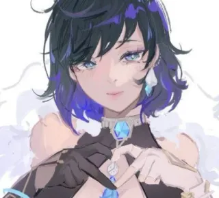 🧿 c062d3fd Yelan Genshin Impact Anime, Genshin Impact, Yelan, Personage, Videogame whatsapp sticker