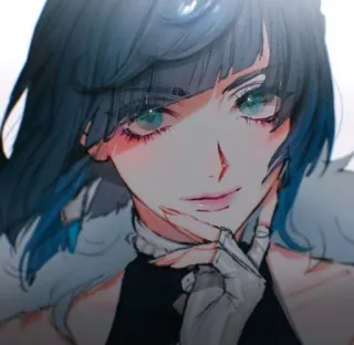 🧿 ec01df70 Anime, Meisje, Vrouw, Portret, Schoonheid whatsapp sticker