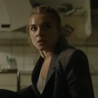 😐 0f1a655f Yelena Belova Black Widow 옐레나 벨로바, 블랙 위도우, 마블, 플로렌스 퓨, 스파이, 슈퍼히어로 telegram sticker