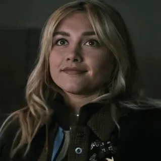 😐 68934250 Yelena Belova Black Widow 마블, 영화, 슈퍼히어로, 캐릭터, 옐레나 벨로바 telegram sticker