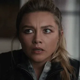 😐 888f7a76 Yelena Belova Black Widow 마블, 어벤져스, 플로렌스 퓨, 옐레나, 블랙 위도우 telegram sticker