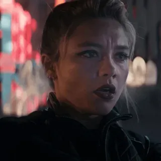 😐 9847a7aa Yelena Belova Hawkeye 옐레나 벨로바, 마블, 호크아이, 블랙 위도우, 플로렌스 퓨 telegram sticker