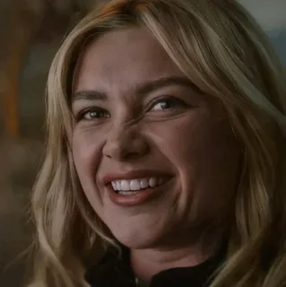 😐 a9a5c51a Yelena Belova Black Widow 옐레나 벨로바, 플로렌스 퓨, 블랙 위도우, 마블, 캐릭터, 스파이, 영화, 얼굴 telegram sticker