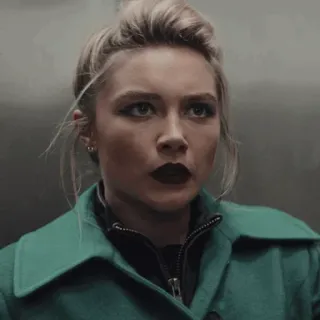 😐 adb5333f Yelena Belova Black Widow 옐레나 벨로바, 블랙 위도우, 플로렌스 퓨, 마블, 어벤져스, 스파이 telegram sticker