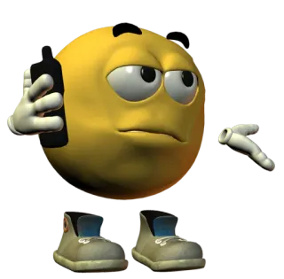 🤳 0f9e0cd5 表情符号, 电话, 鞋子, 卡通, 幽默, 通话 telegram sticker