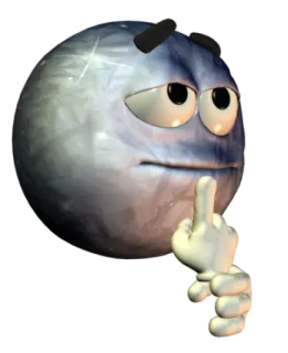 🤔 358707bc 中指, 冒犯, 手势, 卡通, 表情, 讽刺 telegram sticker