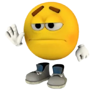 🖐 50b29609 表情符号, 黄色, 表情, 角色, 表情, 卡通 telegram sticker