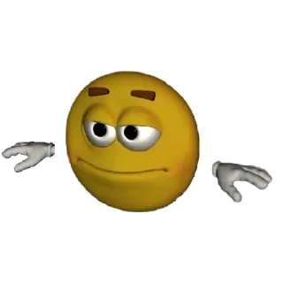 😐 54188ff1 表情符号, 耸肩, 表情, 冷漠, 怀疑, 不以为然 telegram sticker