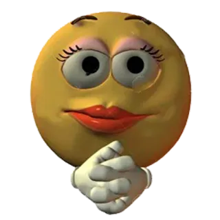 😳 6c32d611 表情符号, 脸, 表情, 黄色, 卡通, 动画 telegram sticker