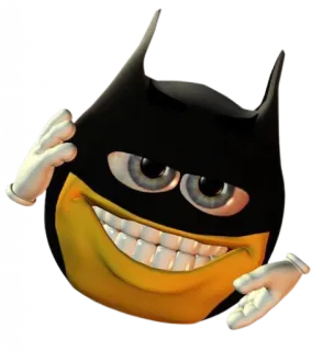😁 20c1fc03 Batman Бэтмен, Эмодзи, Супергерой, Мультфильм whatsapp sticker