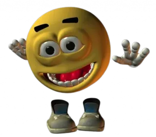😁 ac9b6985 Эмодзи, Улыбка, Смайлик, Обувь whatsapp sticker