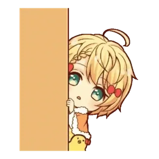 👀 0176f68a anime, cute, manga, chibi, kawaii, cartoon whatsapp sticker