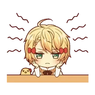 😤 f17a1a37 anime, sticker, cute, irritated whatsapp sticker