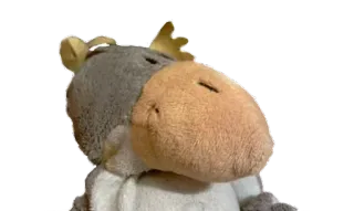 🐦 2a30eb59 łoś, pluszak, zabawka, maskotka, zwierzę, słodki telegram sticker