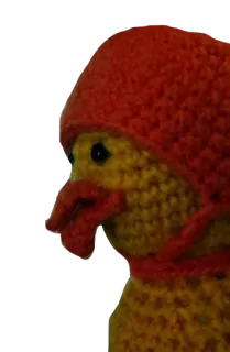 😕 42c001e6 kaczka, czapka, dziergany, zabawka, zwierzę telegram sticker