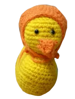 😳 baaa463e kaczka, szydełko, zabawka, rękodzieło, ręcznie robione, zwierzę, amigurumi telegram sticker