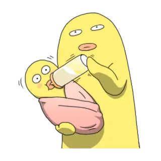 🍼 12e068db 캐릭터, 만화, 아기, 젖병, 애니메이션 telegram sticker
