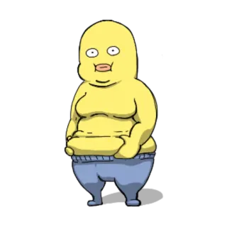 😶 bf192ede 만화, 캐릭터, 스티커, 웃긴, 디지털 아트 telegram sticker