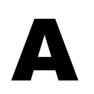 🖕 0cc7e01e A letter, alfabet telegram sticker