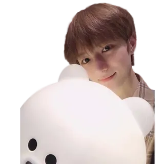 😊 9236a129 คน, ผู้ชาย, น่ารัก, ยิ้ม, หมี, ของเล่น telegram sticker