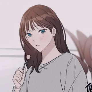 🖇 a8da520d mujer, dibujo animado, anime, chica, personaje, piruleta telegram sticker