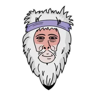 😙 6dd92753 testa, uomo, persona, avatar, barba, illustrazione whatsapp sticker