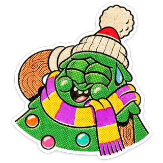 🎄 71de45ae 圣诞节, 圣诞树, 节日, 搞笑, 卡通, 冬天, 庆祝 whatsapp sticker