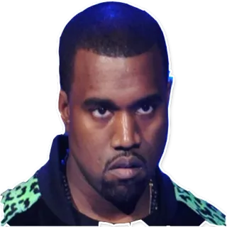 😠 0c8de1bd Kanye West 说唱歌手, 音乐家, 歌手, 名人 telegram sticker