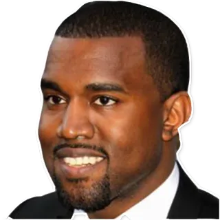 😬 332d5a9e Kanye West 音乐家, 说唱歌手, 坎耶, 耶, 名人 telegram sticker