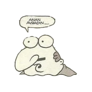 😮 539f174c ANAN AVRADIN.... 漫画, 攻撃的, 侮辱, 吹き出し telegram sticker
